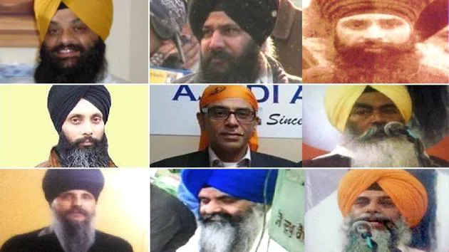 Sikh Khalistani terrorist outfits listed by Govt. of India